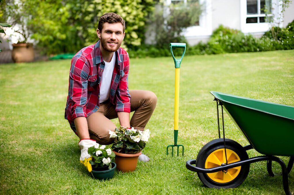 urban gardener growing green spaces